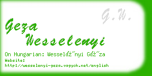 geza wesselenyi business card